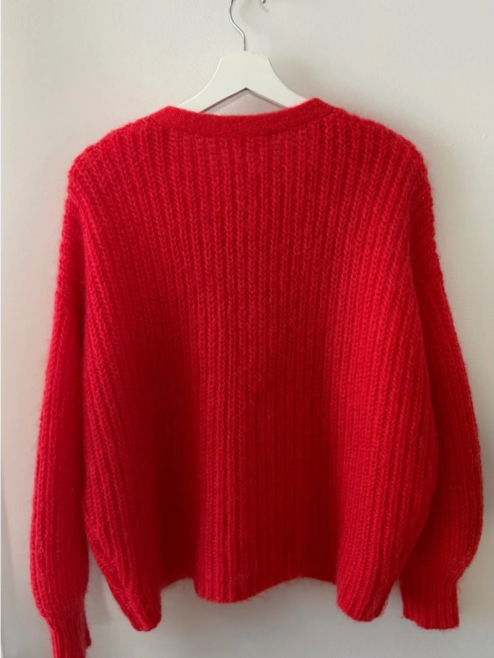 Sezane Achille Cardigan in Red - Picture 4 of 8